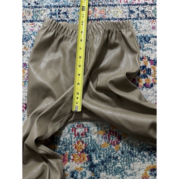 Planet by Lauren G Tan Scrunch Leggings One Size - Picture 6 of 8